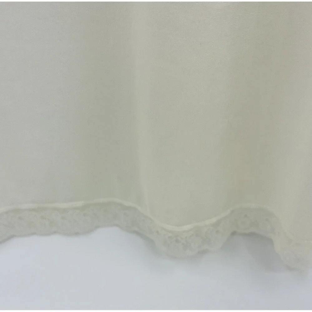 Vintage Vassarette Nylon Crepelon Full Slip Ivory Lace Trim Size A 34